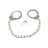 Rimba - menottes de cheville longues chaîne - acier argenté - lot de 2
