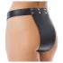 Rimba - Ceinture de chasteté ouverte en cuir (noir) - M/L