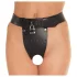 Rimba - Ceinture de chasteté ouverte en cuir (noir) - M/L