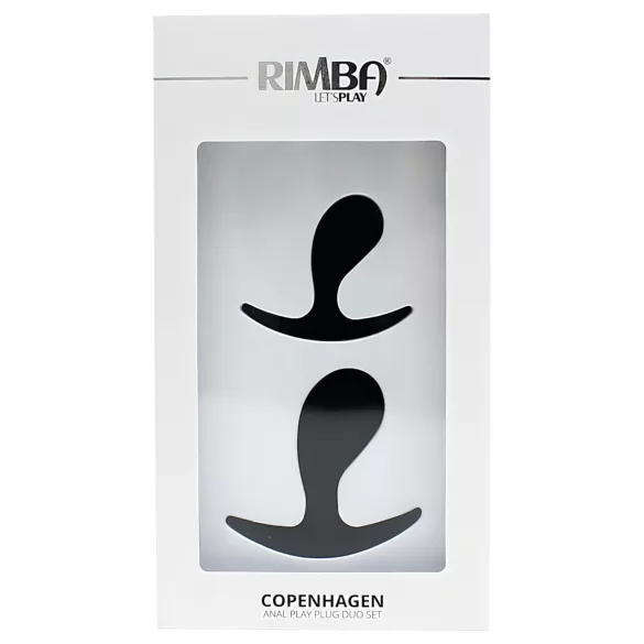 Rimba Copenhagen - set de plugs anaux - silicone noir - 2 pièces