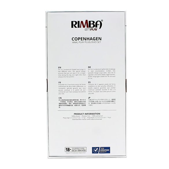 Rimba Copenhagen - coffret plug anal - violet - set de 2