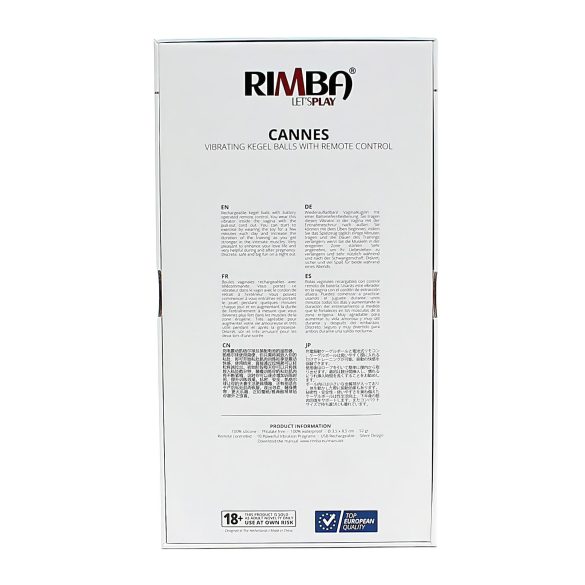 Rimba - œuf vibrant sans fil rechargeable - violet