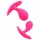 Rimba Copenhagen - plug anal set - rose - lot de 2