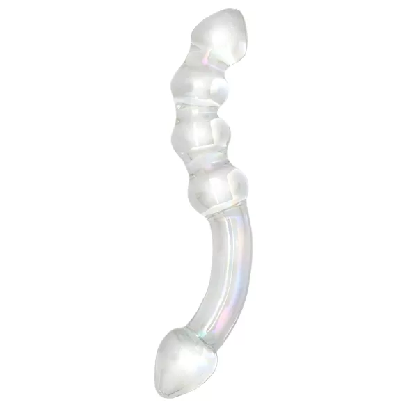 Rimba Xena - double godemichet en verre - transparent