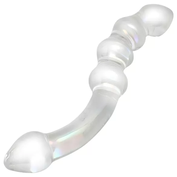 Rimba Xena - double godemichet en verre - transparent