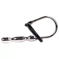   Kiotos - Dilatateur urétral acier inoxydable avec anneaux silicone 8cm