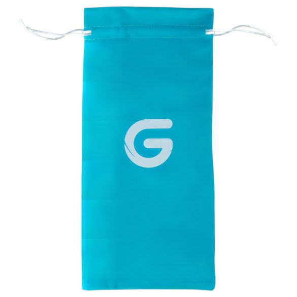 Gildo Glass No. 5 - godemichet en verre spirale - transparent bleu