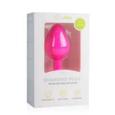 Easytoys Diamond - plug anal bijoux - taille moyenne - rose
