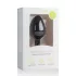 Easytoys Diamond - plug anal avec pierre blanche - taille moyenne - noir