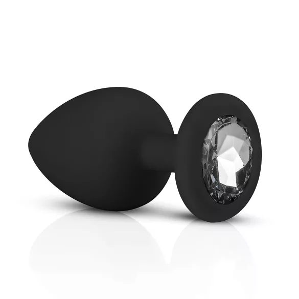 Easytoys - set de plugs anaux - strass - silicone noir
