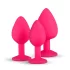 Easytoys Diamond - plug anal set - silicone rose
