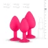 Easytoys Diamond - plug anal set - silicone rose