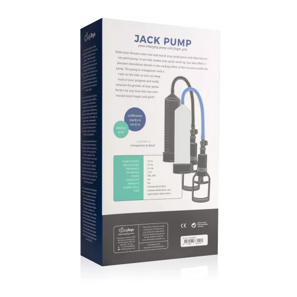 Easytoys - pompe pénis avec poignée doigt - noir