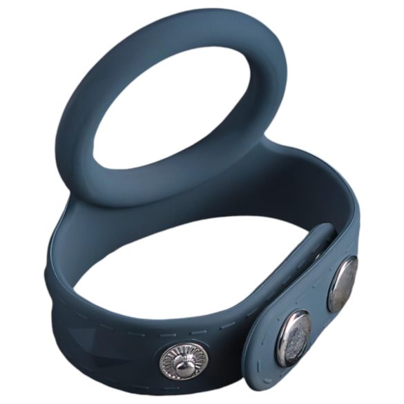 Boners - anneau pénis et testicules 2 en 1 - silicone gris