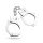 EasyToys - menottes métal - argent