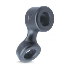 Boners - anneau pénien et tir-testicules - silicone gris