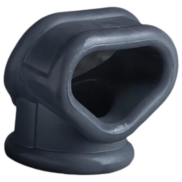 Boners - anneau pénis et testicules 2en1 - silicone gris