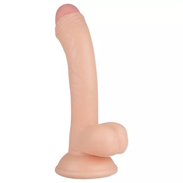 Real Fantasy Vince - gode ceinture avec testicules - 19,5 cm - couleur chair