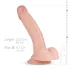 Real Fantasy Derek - gode réaliste avec testicules - 22cm - couleur chair