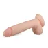 Real Fantasy Glynn - gode réaliste avec testicules - 25cm - couleur chair