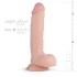 Real Fantasy Glynn - gode réaliste avec testicules - 25cm - couleur chair