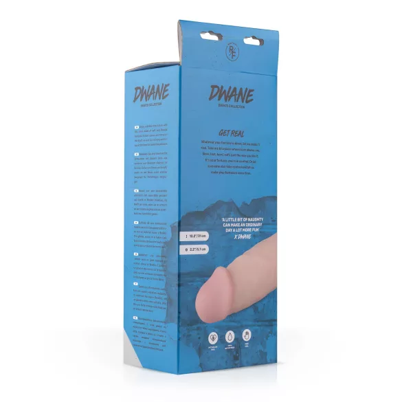 Real Fantasy Dwane - gode réaliste avec testicules - 31cm - couleur chair