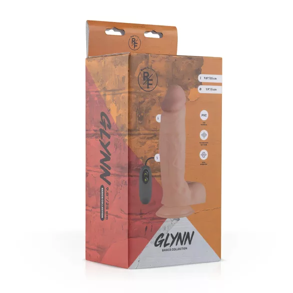 Real Fantasy Glynn - vibromasseur réaliste rechargeable - 25cm - chair