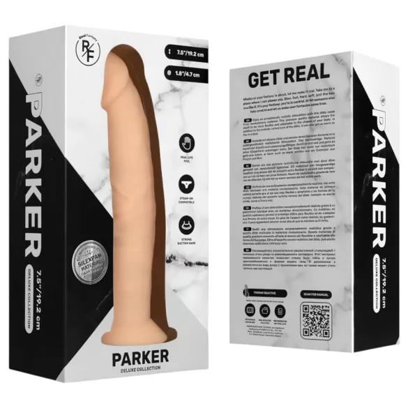 Real Fantasy Parker - godemichet réaliste - 19cm - couleur peau