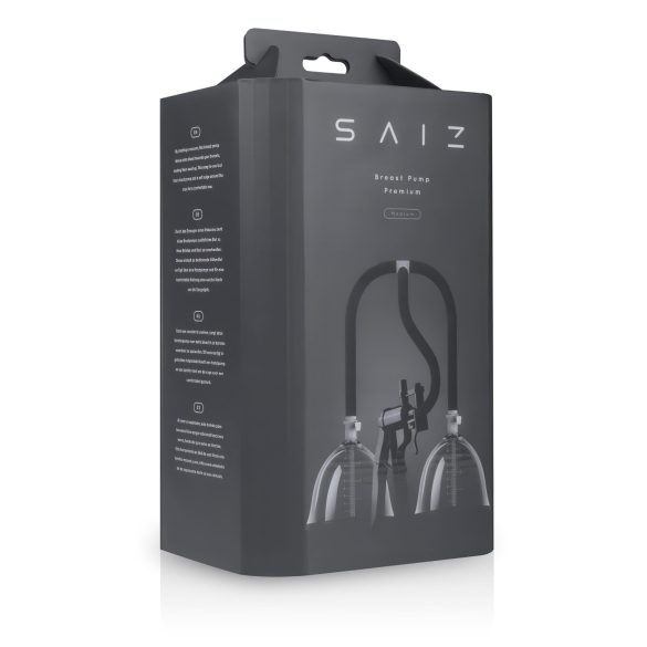 Saiz Premium - Double tire-lait - Petit (transparent-noir)