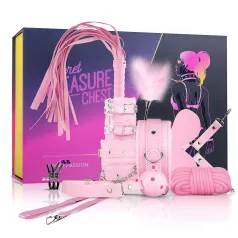   Secret Pleasure Chest - coffret BDSM avancé 14 pièces - rose