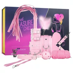   Coffret de Plaisir Secret - kit BDSM avancé - 14 pièces (rose)