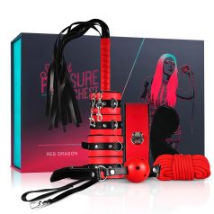   Secret Pleasure Chest - coffret BDSM avancé 10 pièces - rouge
