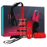 Coffret Secret Pleasure - kit BDSM avancé - 10 pièces (rouge)