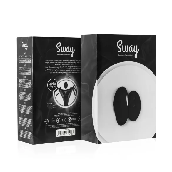 Sway No.3 - culotte vibrante télécommandée rechargeable - noir (S-L)