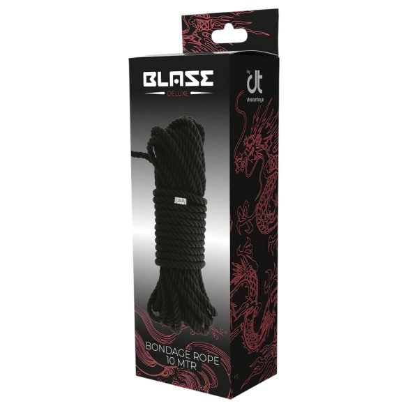 Blaze - corde kinbaku bondage - 10 m - noir