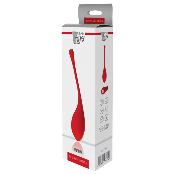 Red Revolution Metis - œuf vibrant rechargeable étanche - silicone rouge