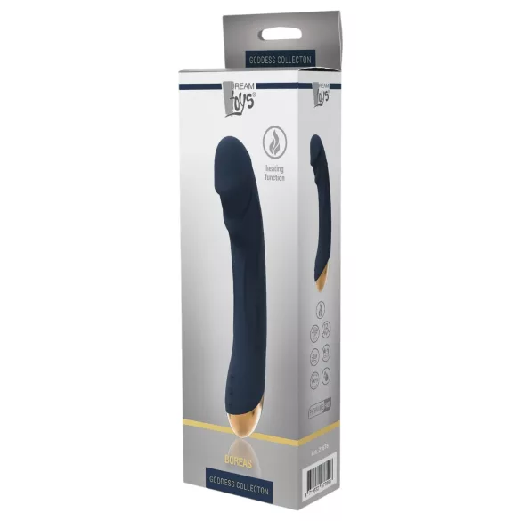 Goddess Boreas - vibromasseur point G chauffant rechargeable - bleu