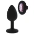 All time Favorites - plug anal silicone avec bijou violet - noir