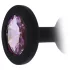 All time Favorites - plug anal silicone avec bijou violet - noir