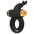 Elite Joel - anneau pénis et testicules vibrant rechargeable - silicone noir