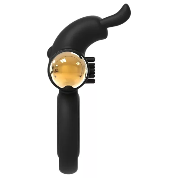 Elite Joel - anneau pénis et testicules vibrant rechargeable - silicone noir