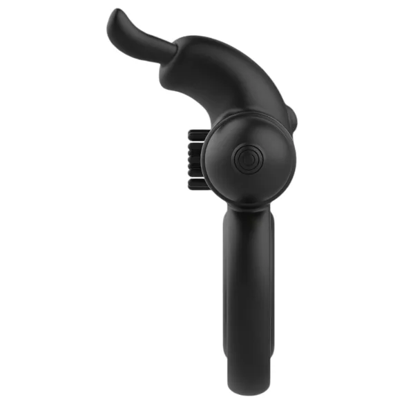 Elite Joel - anneau pénis et testicules vibrant rechargeable - silicone noir
