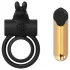 Elite Joel - anneau pénis et testicules vibrant rechargeable - silicone noir
