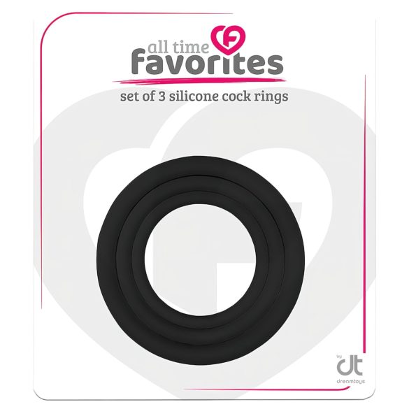 All time Favorites - set de cockrings - 3 pièces - noir