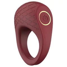 Dreamtoys Ivy - anneau pénien vibrant - silicone bordeaux