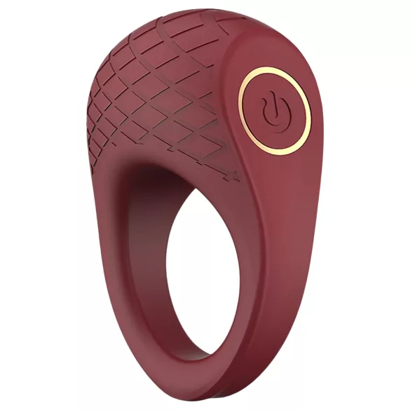 Dreamtoys Ivy - anneau pénien vibrant - silicone bordeaux