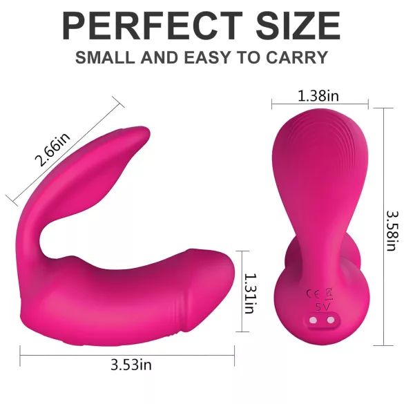 Vibes of Love Duo - Vibromasseur 2en1 clitoridien (rose)