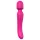 Vibes of Love - vibromasseur wand chauffant rechargeable - silicone rose