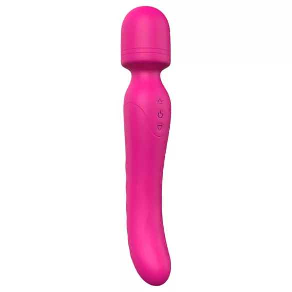 Vibes of Love - vibromasseur wand chauffant rechargeable - silicone rose