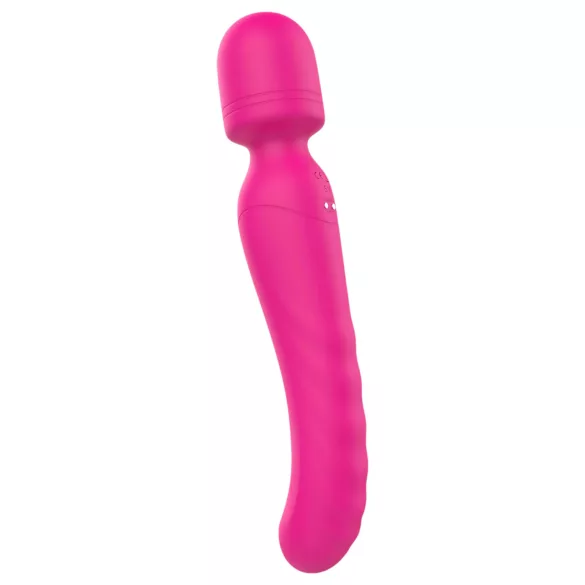 Vibes of Love - vibromasseur wand chauffant rechargeable - silicone rose